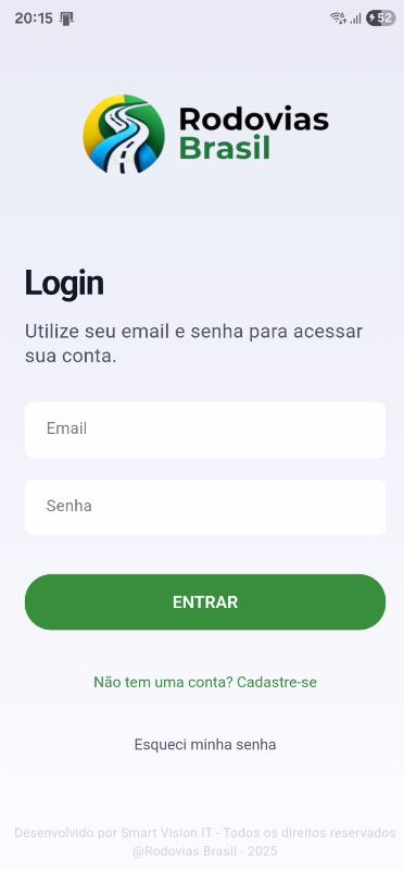 [Tela 2 do Aplicativo Rodovias Brasil]