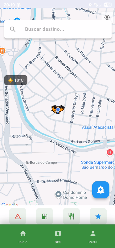 [Tela 6 do Aplicativo Rodovias Brasil]